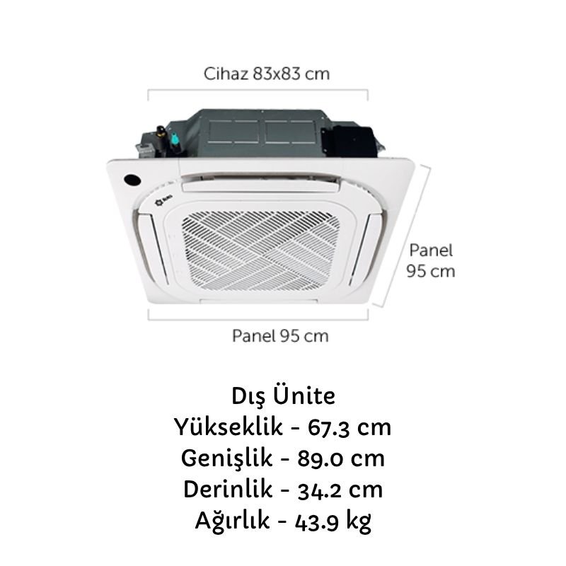 Rota Kaset Tipi Klima Ölçüleri